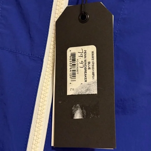 NWT Rag & Bone Blue Rain Jacket Sz S - Picture 4 of 5